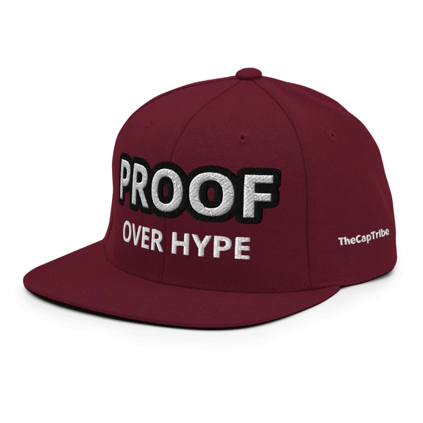 Proof Over Hype cap urban streetwear lifestyle