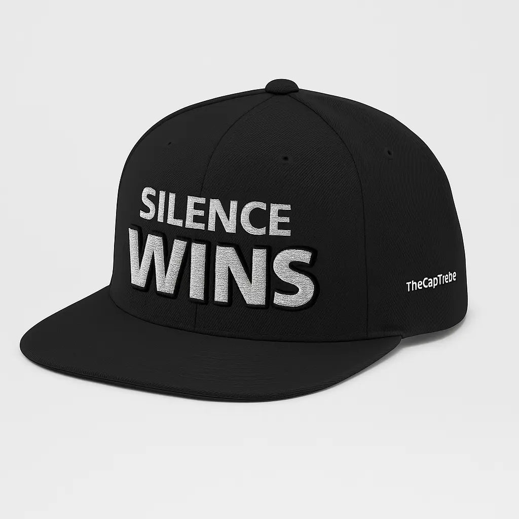 Lifestyle shot: urban model group wearing TheCapTribe™ Silence Wins snapback hat.